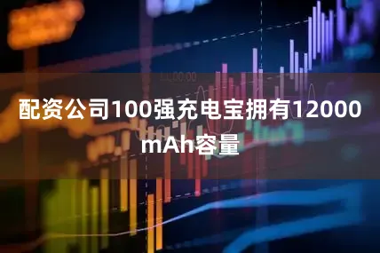 配资公司100强充电宝拥有12000mAh容量